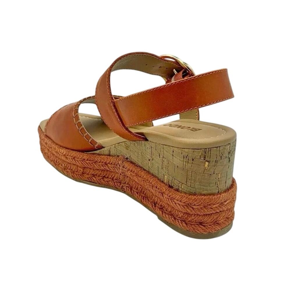 Blondo Gillian Wedged-Sandal in Mango, Size 11M New in Box